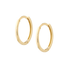Σκουλαρίκια κρίκοι σε κίτρινο χρυσό (boule) 1.5cm (E75 - ΡΧ763)
